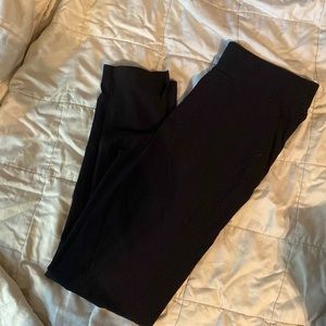 Athleta Straight leg black athleisure pant